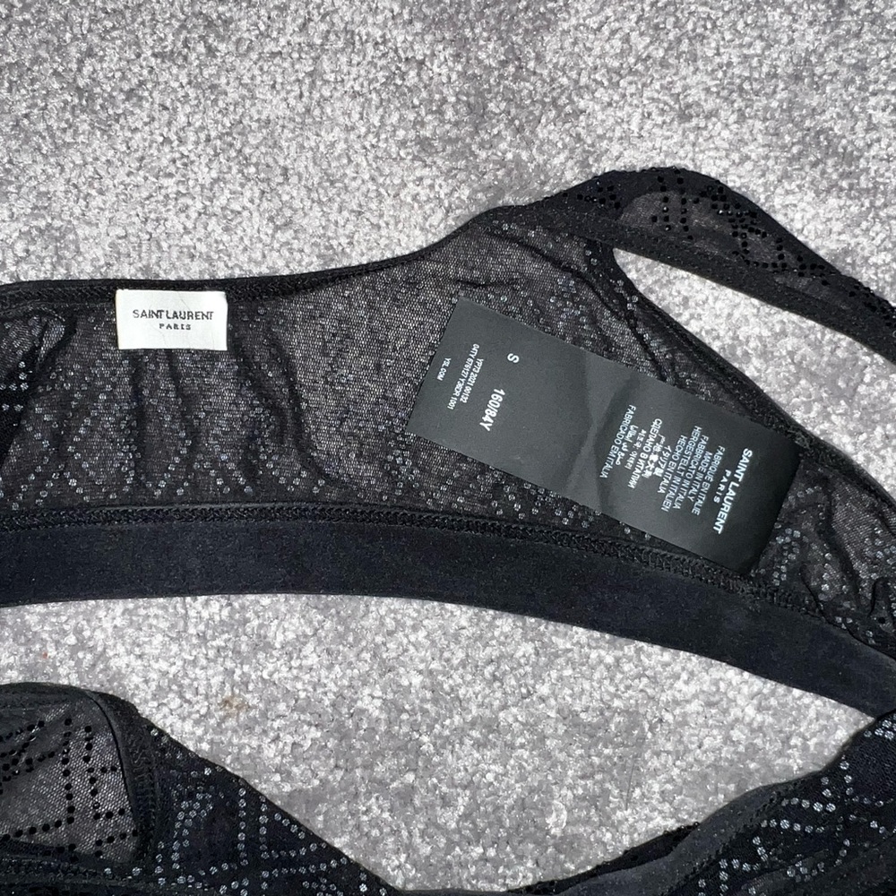 Saint Laurent Crystal Bra
